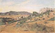 Jean Baptiste Camille  Corot Olevano Romano (mk11) oil painting reproduction